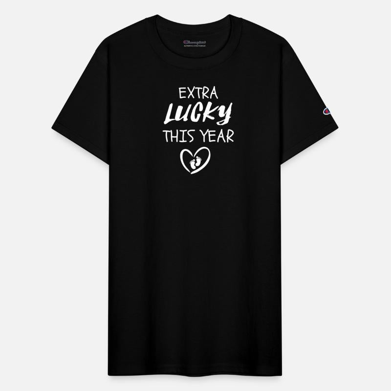 Pregnancy t shirts funny, Extra lucky this year t