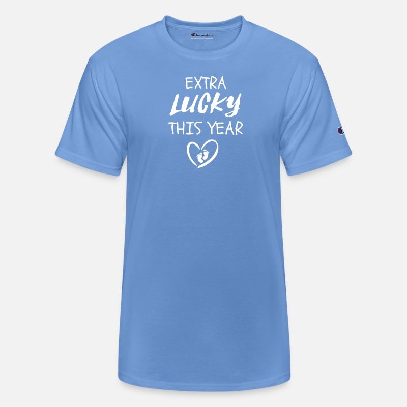 Pregnancy t shirts funny, Extra lucky this year t