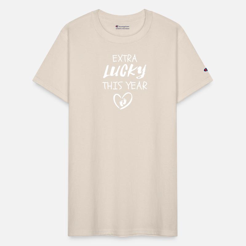 Pregnancy t shirts funny, Extra lucky this year t