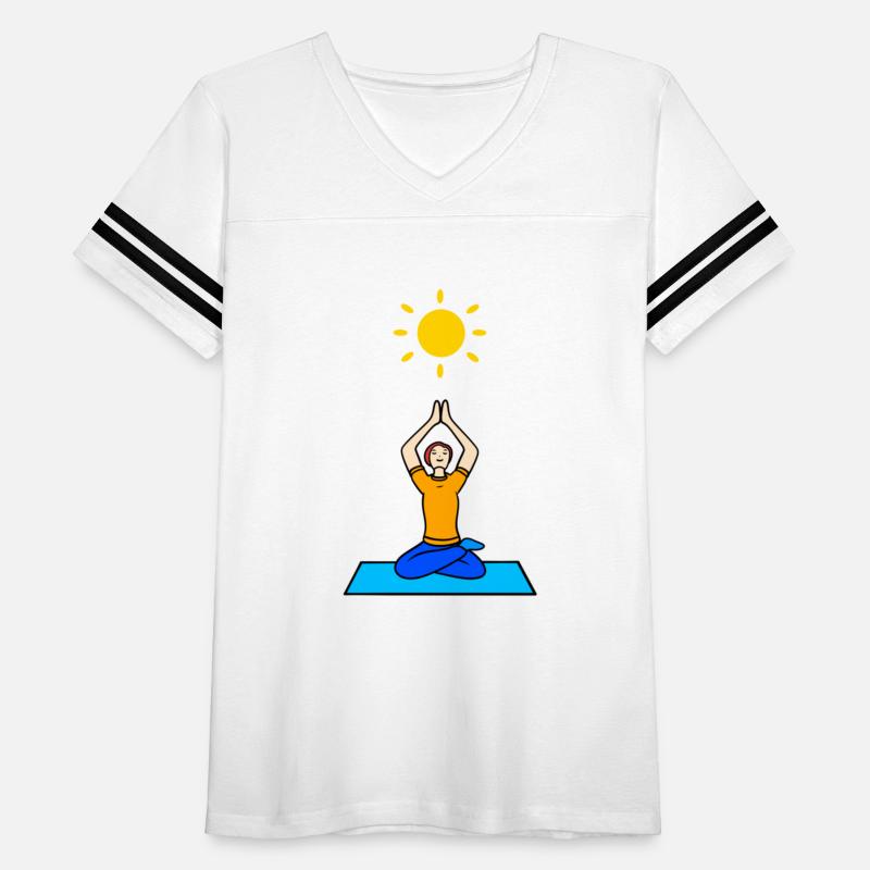 Pretty cartoon yoga woman spiritual pose