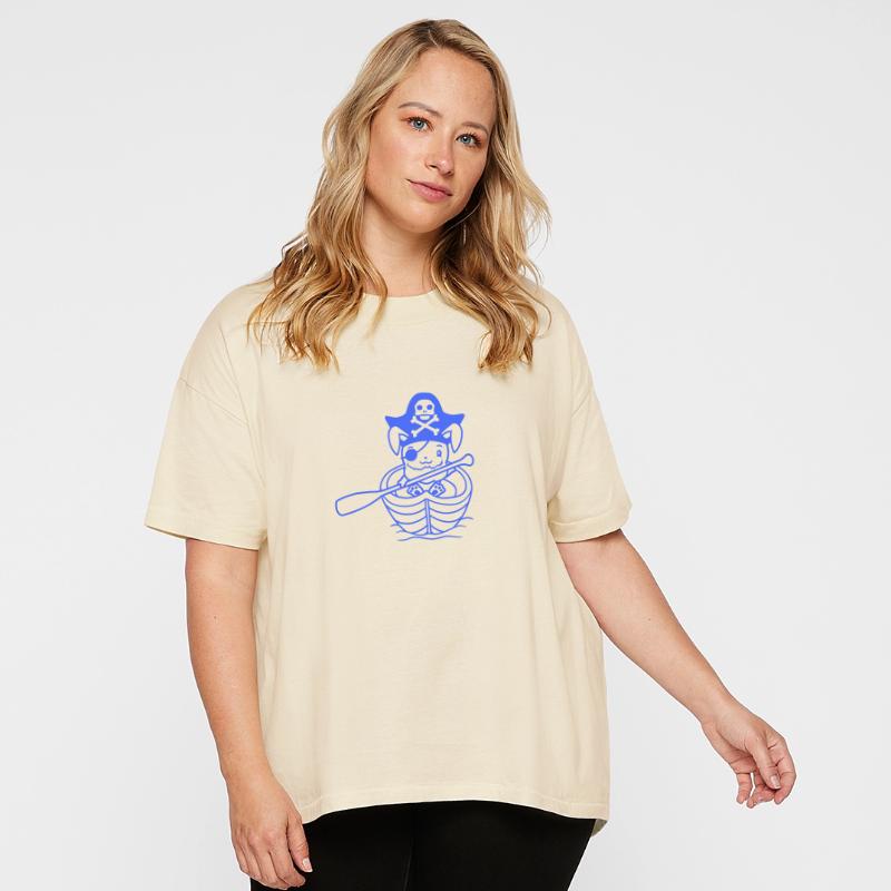 Rabbit Pirate Paddle Bunny Buccaneer Rowboat Comic