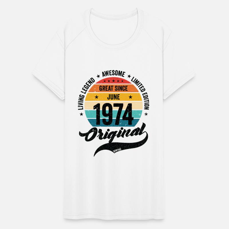 Retro 50 Years June 1974 Birthday Vintage Bday