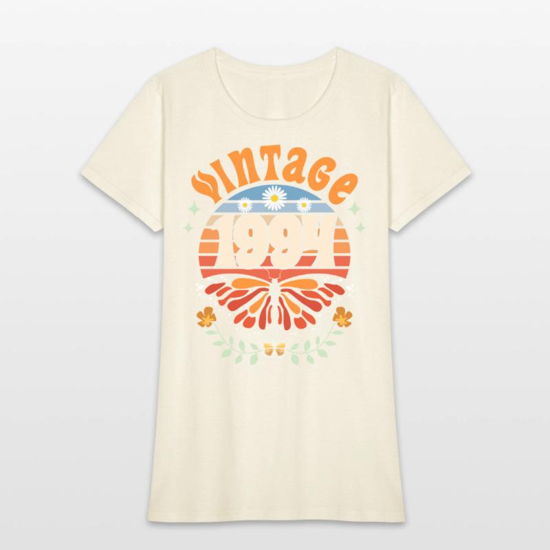 Retro Butterfly 30 Years Woman 1994 30th Birthday