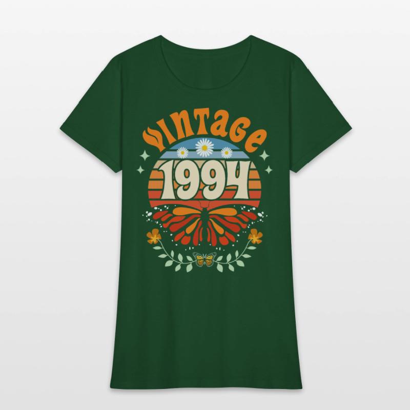 Retro Butterfly 30 Years Woman 1994 30th Birthday