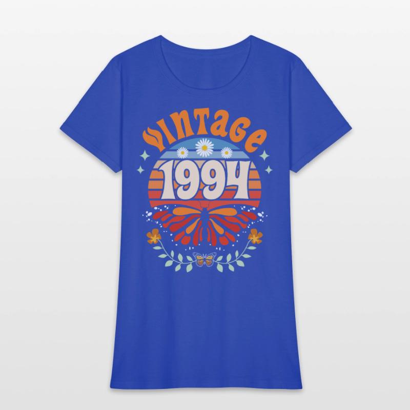 Retro Butterfly 30 Years Woman 1994 30th Birthday