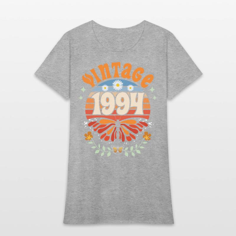 Retro Butterfly 30 Years Woman 1994 30th Birthday