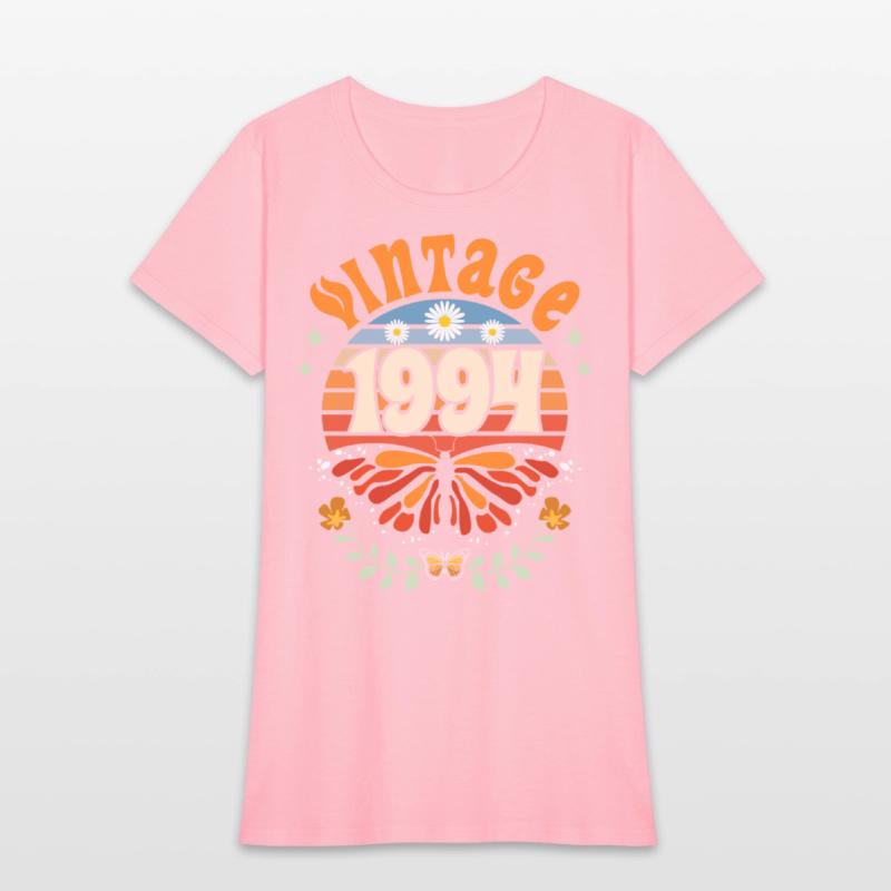 Retro Butterfly 30 Years Woman 1994 30th Birthday