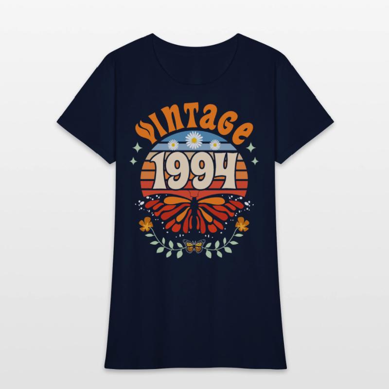 Retro Butterfly 30 Years Woman 1994 30th Birthday