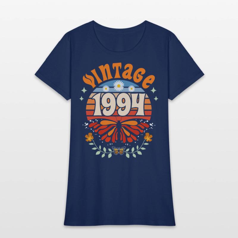 Retro Butterfly 30 Years Woman 1994 30th Birthday