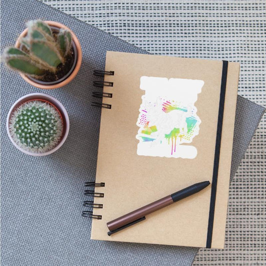 Retro Police Dog Run Away Likes Fast Food K9 Dog