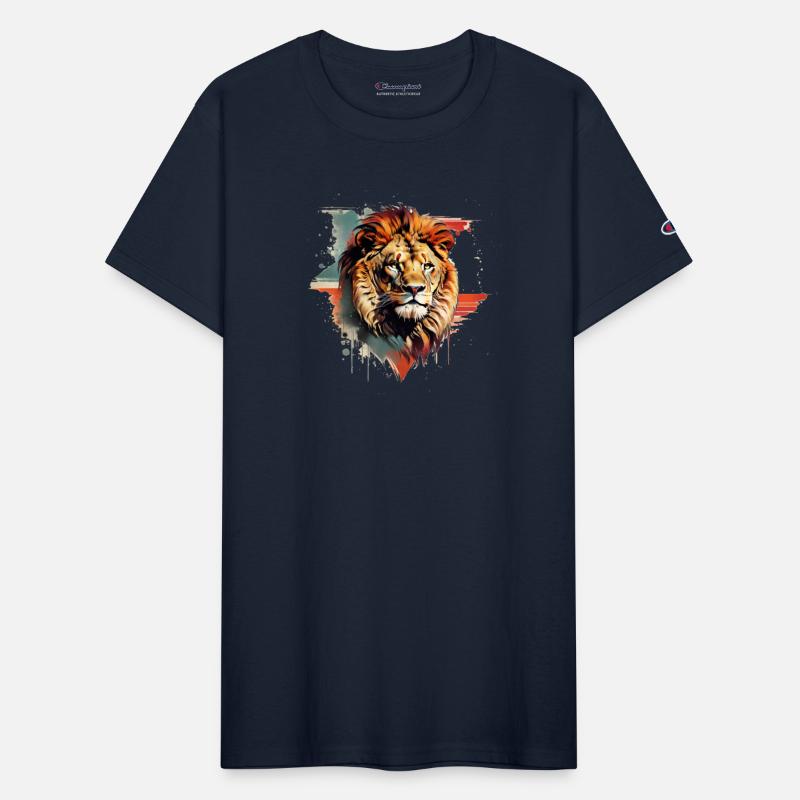 retro Style Lion