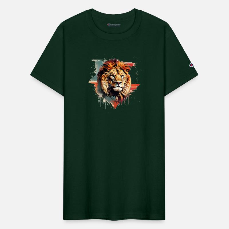 retro Style Lion