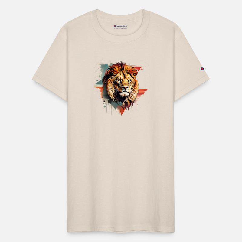 retro Style Lion