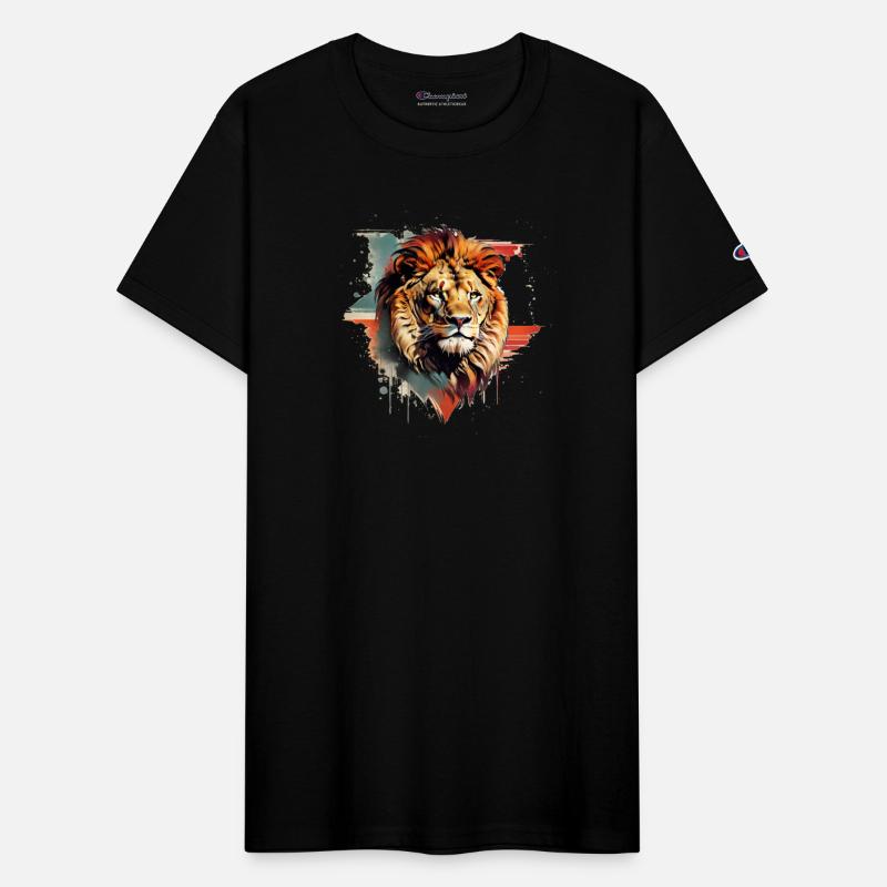 retro Style Lion