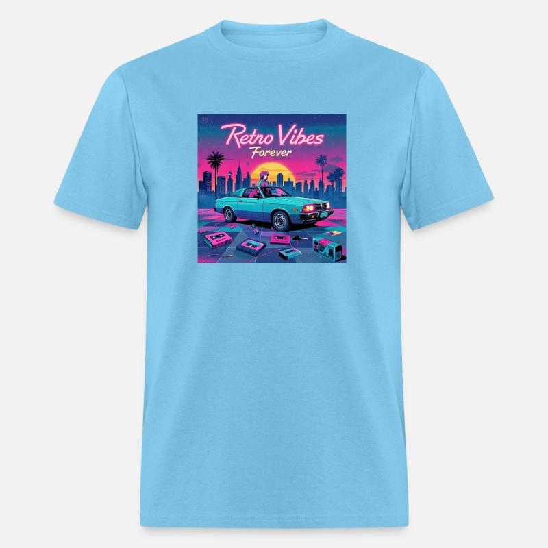 Retro Vibe A stylized 1980 retro futuristic poster