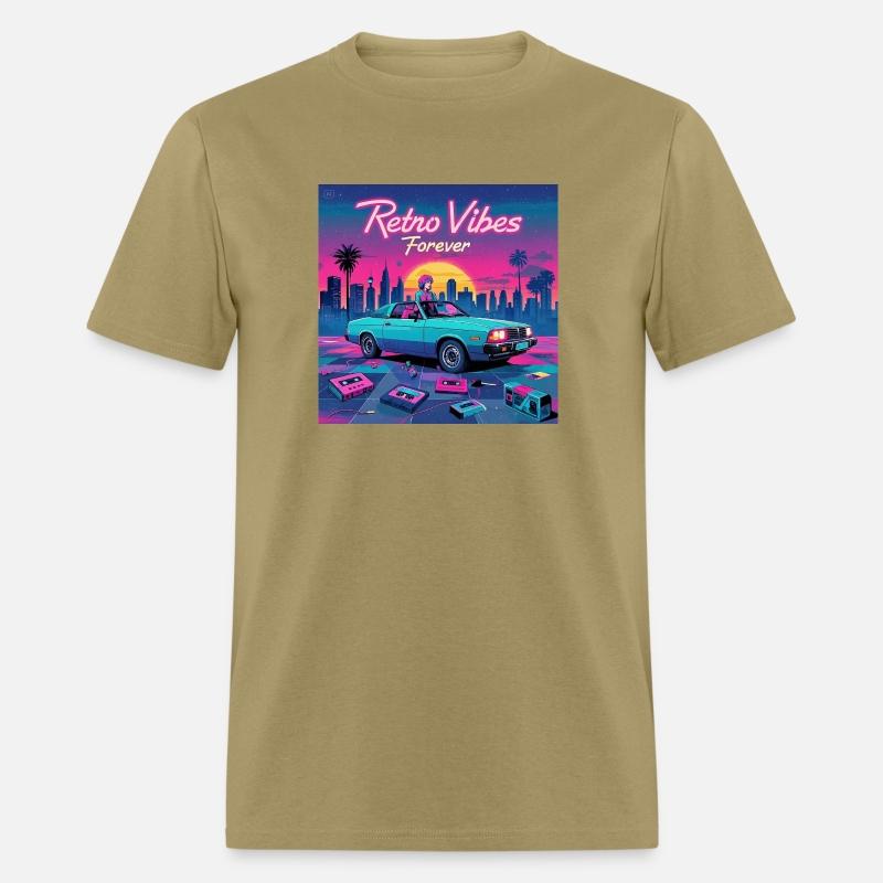 Retro Vibe A stylized 1980 retro futuristic poster