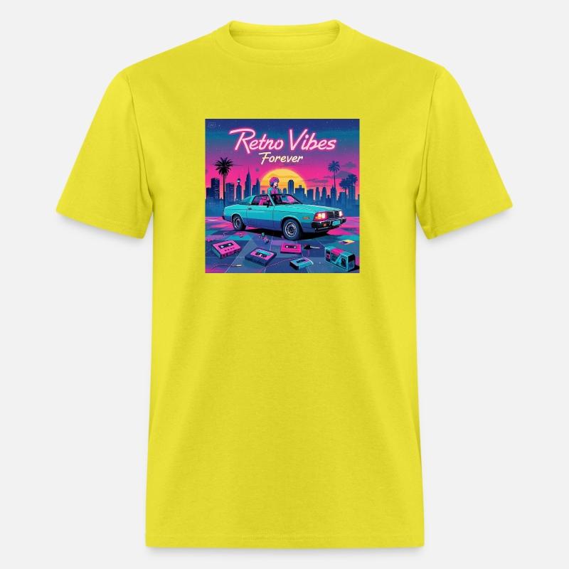 Retro Vibe A stylized 1980 retro futuristic poster