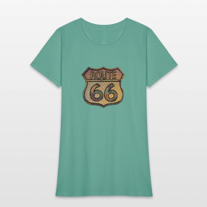 Route 66 vintage sign - Rusty metal 2