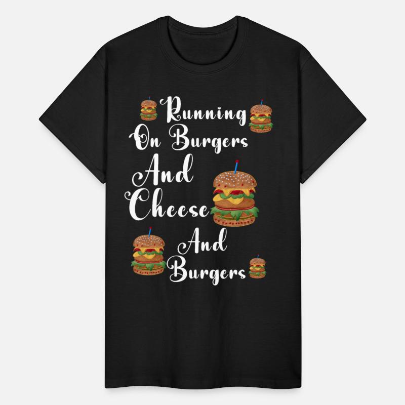 Running On Burgers Funny Fast Food Lover Apparel