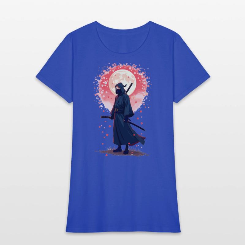Samurai Moon Cool Graphic Tee for Anime Lovers