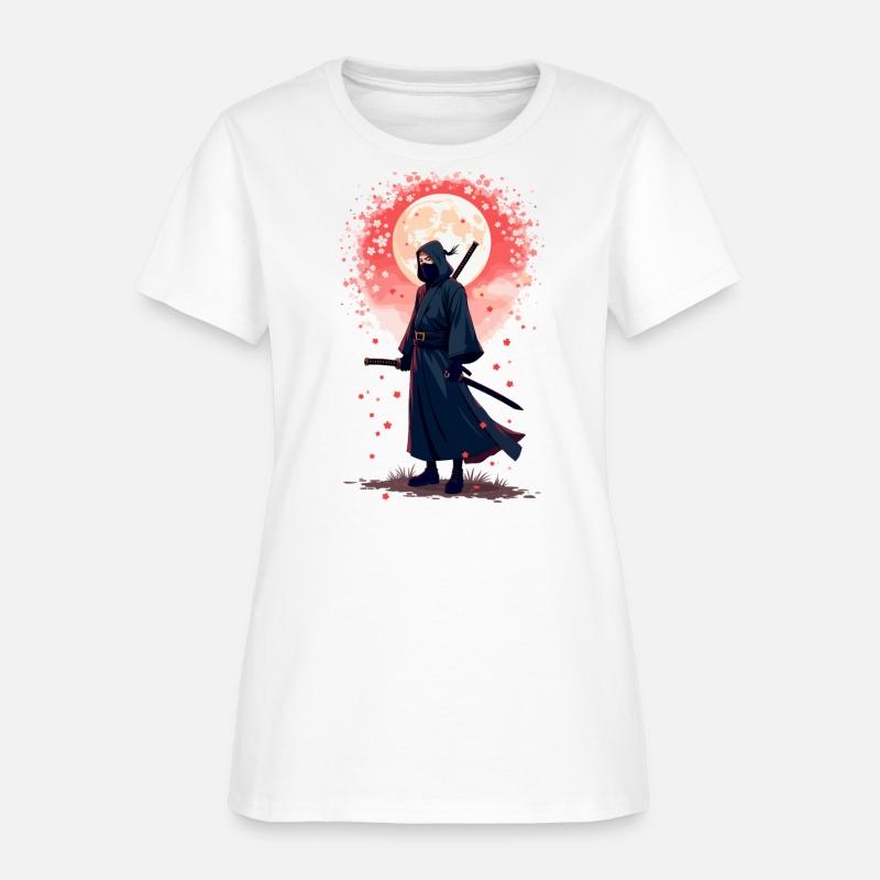 Samurai Moon Cool Graphic Tee for Anime Lovers