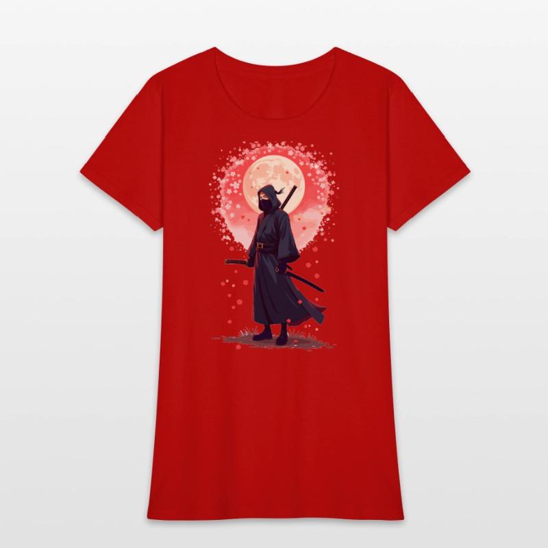 Samurai Moon Cool Graphic Tee for Anime Lovers