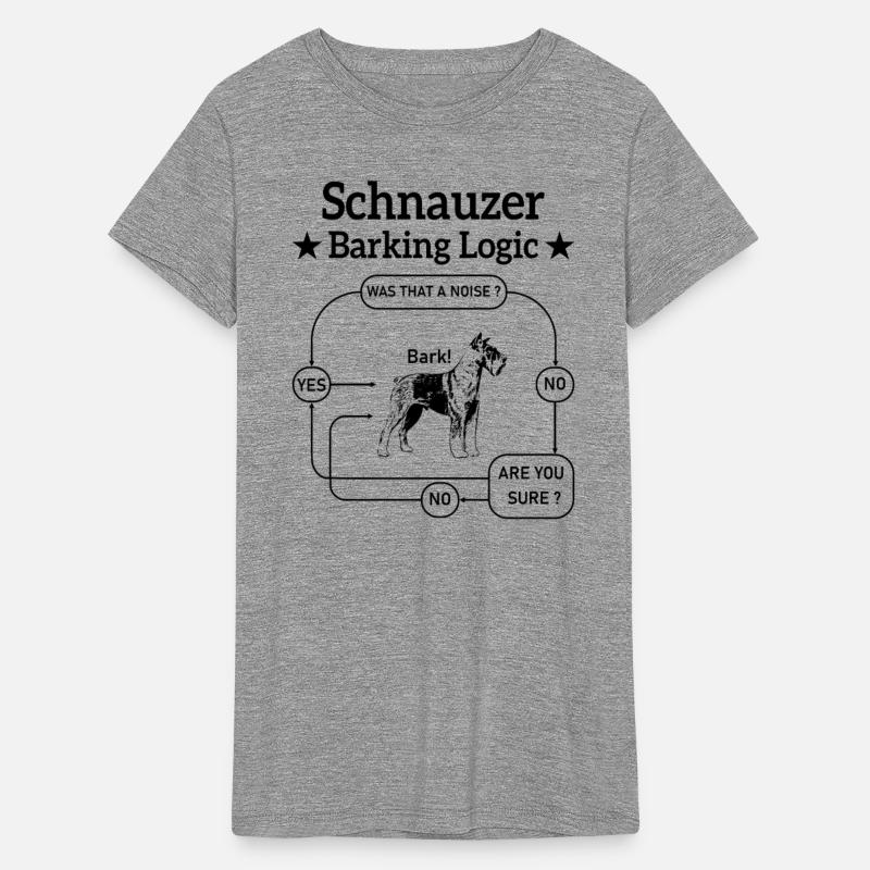 Schnauzer Barking Logic Funny Dog Lover