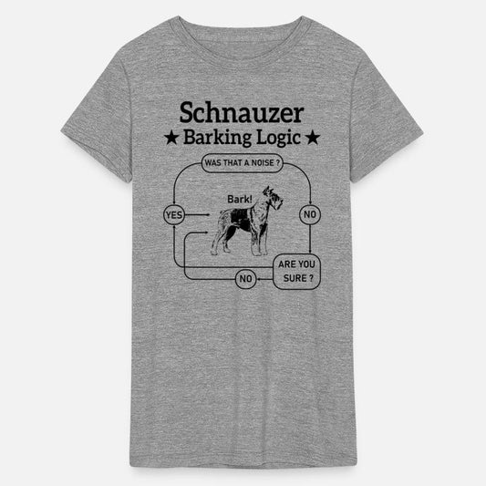 Schnauzer Barking Logic Funny Dog Lover