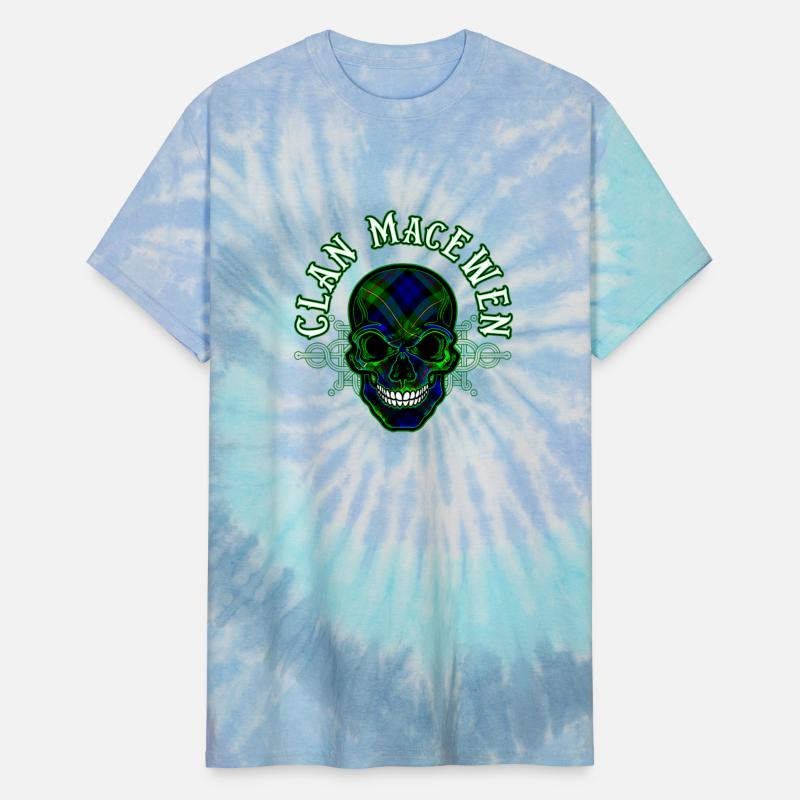 Scottish Clan MacEwen Tartan Celtic Skull