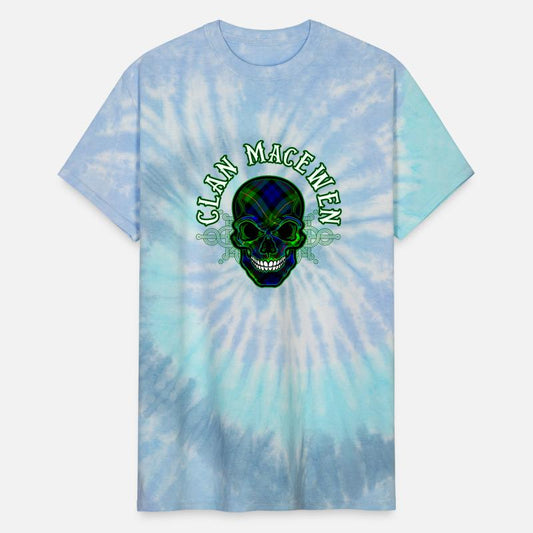 Scottish Clan MacEwen Tartan Celtic Skull