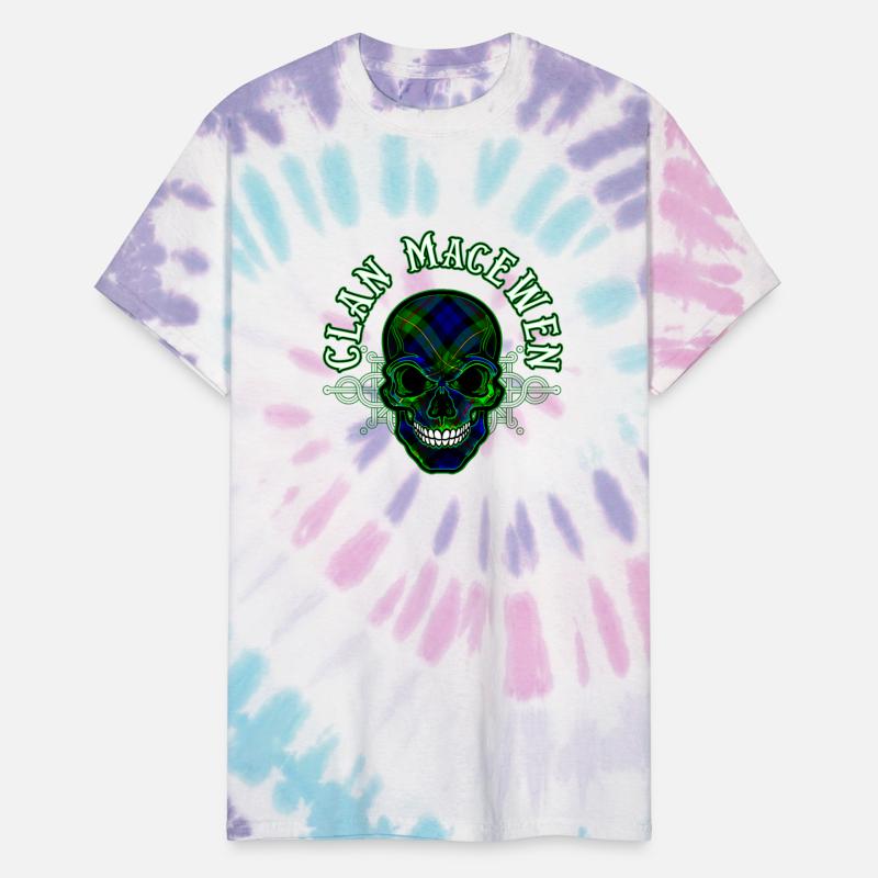 Scottish Clan MacEwen Tartan Celtic Skull