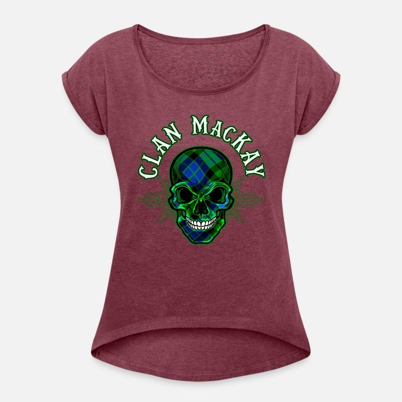Scottish Clan MacKay Tartan Celtic Skull