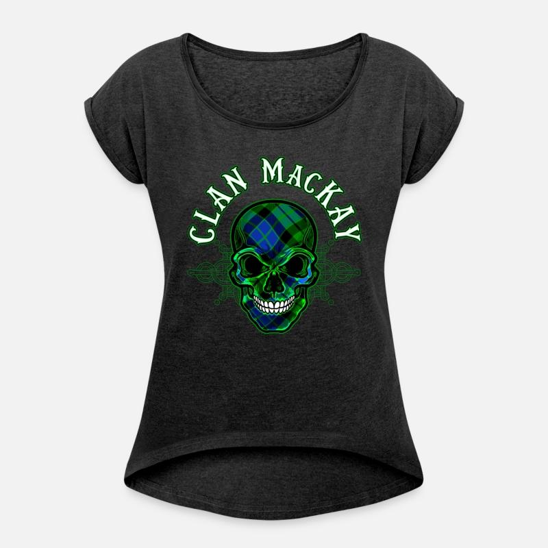Scottish Clan MacKay Tartan Celtic Skull