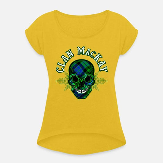 Scottish Clan MacKay Tartan Celtic Skull