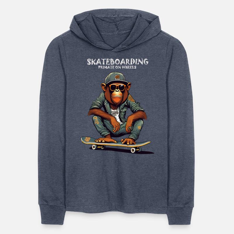 Skateboarding Primate on Wheels