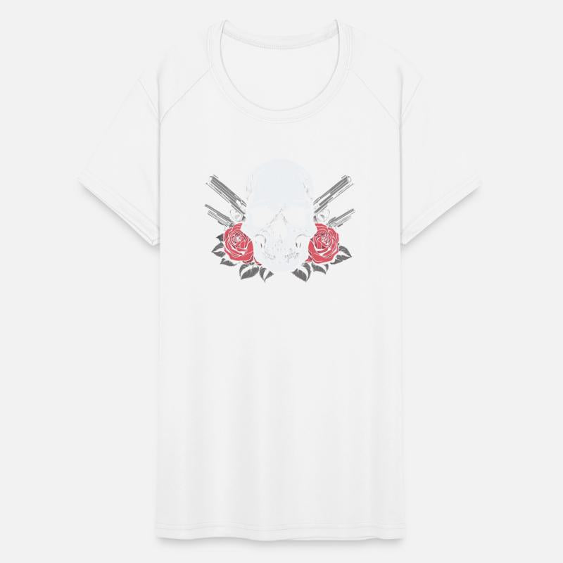 Skeleton Roses Rock Music Skull