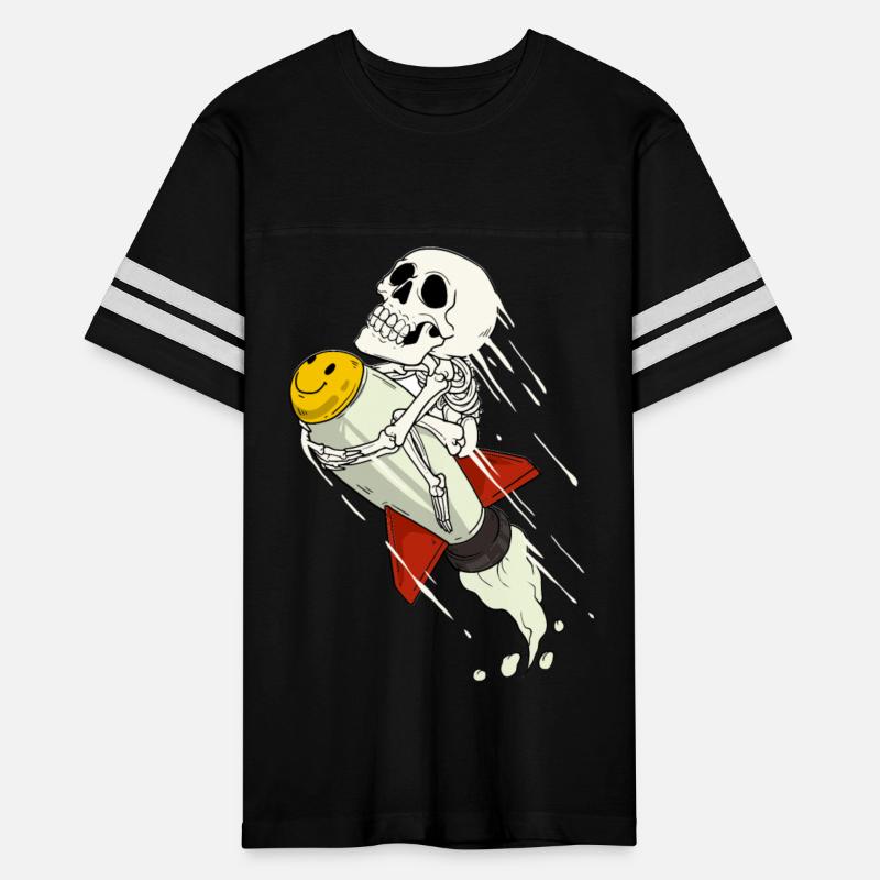 Skeleton that rides a rocket space astronaut