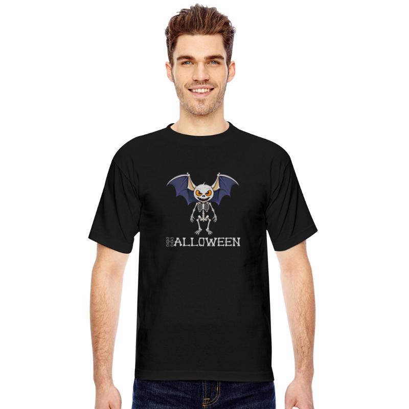 Skull Bat - Ribs Bat Halloween Skeleton T-Shirt