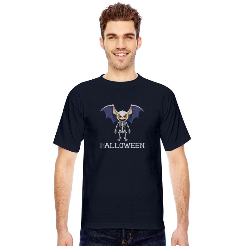 Skull Bat - Ribs Bat Halloween Skeleton T-Shirt