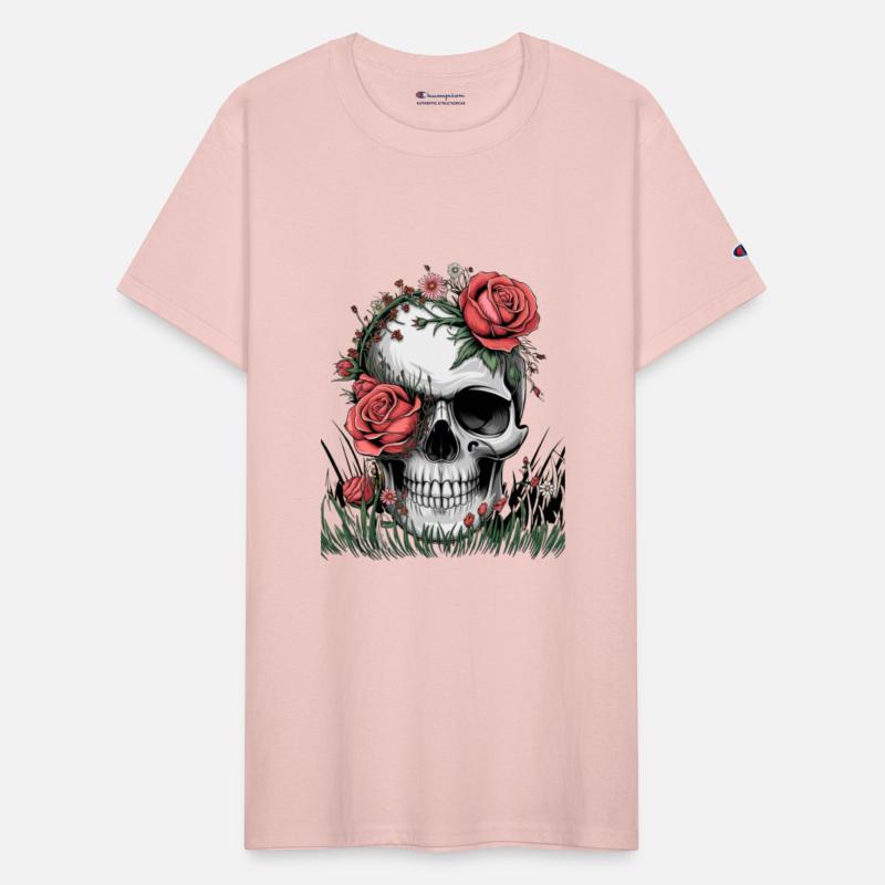 "Skull flower" - Life and Beauty Graphic Tee
