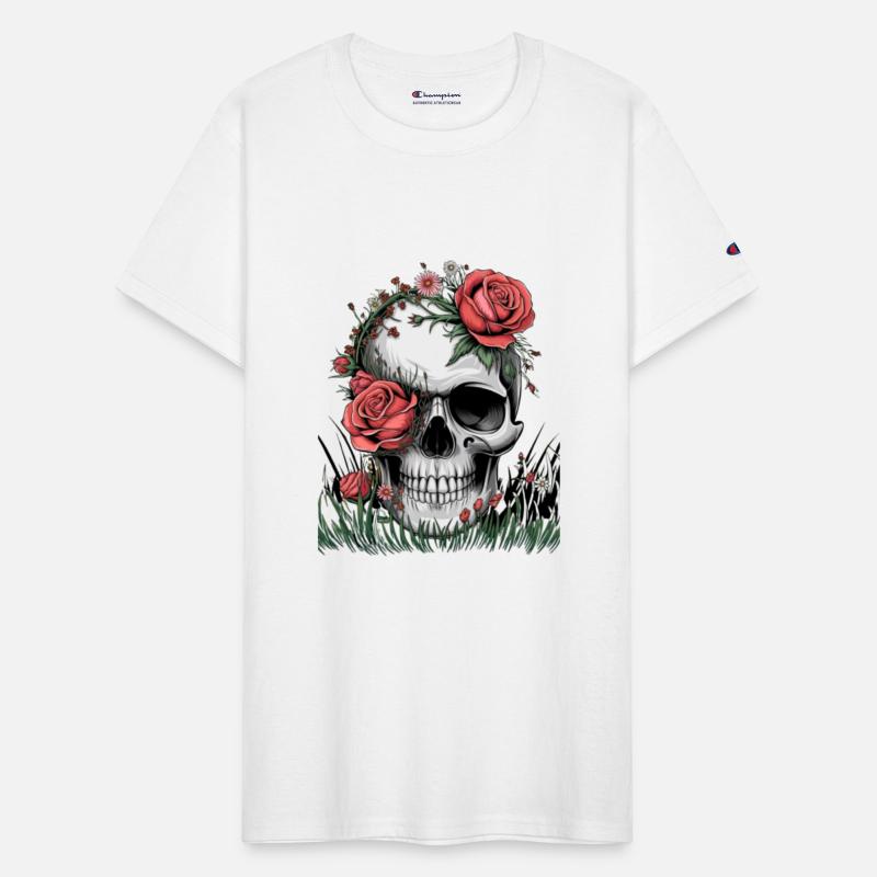 "Skull flower" - Life and Beauty Graphic Tee