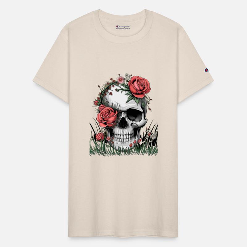 "Skull flower" - Life and Beauty Graphic Tee