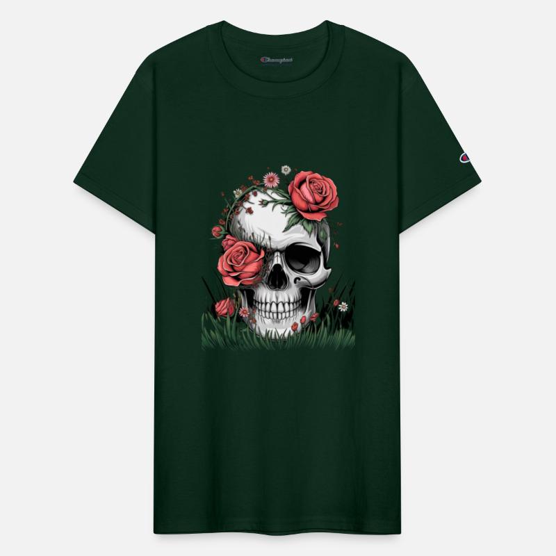 "Skull flower" - Life and Beauty Graphic Tee