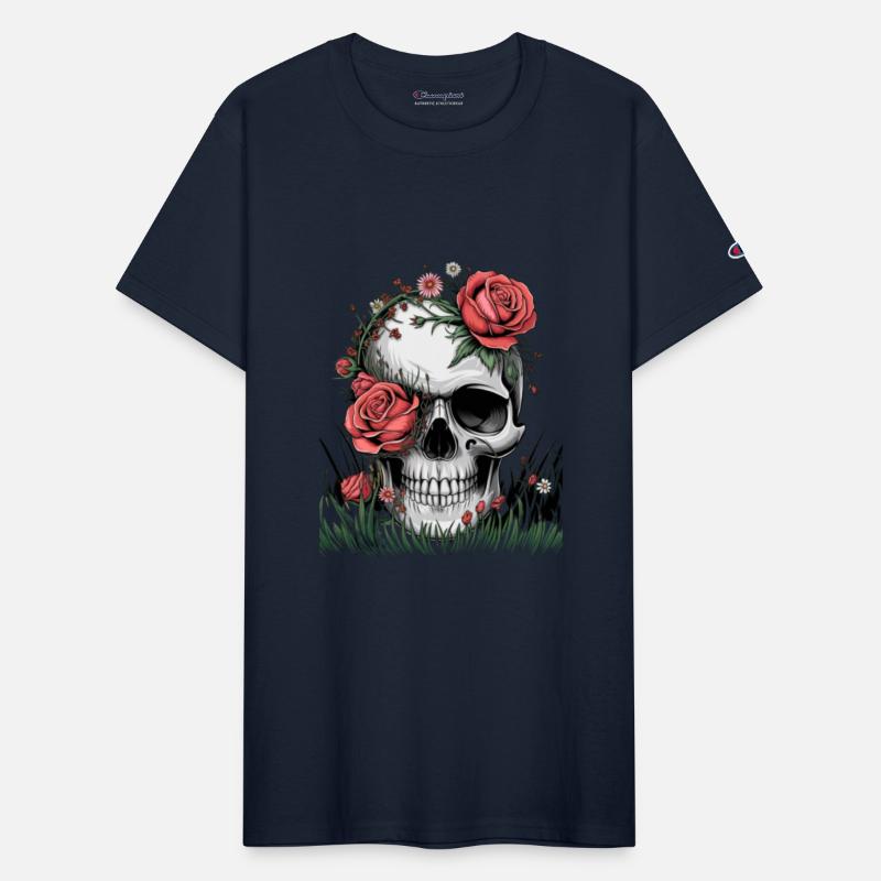 "Skull flower" - Life and Beauty Graphic Tee