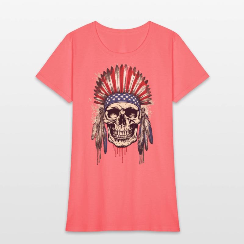Skull Indian Chief Native American USA