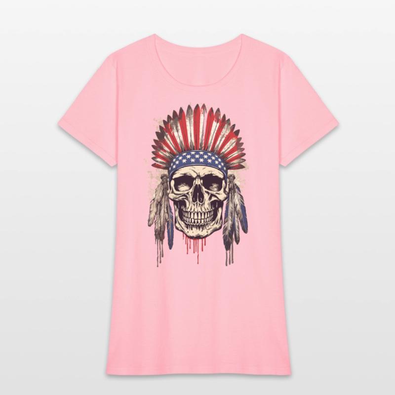Skull Indian Chief Native American USA