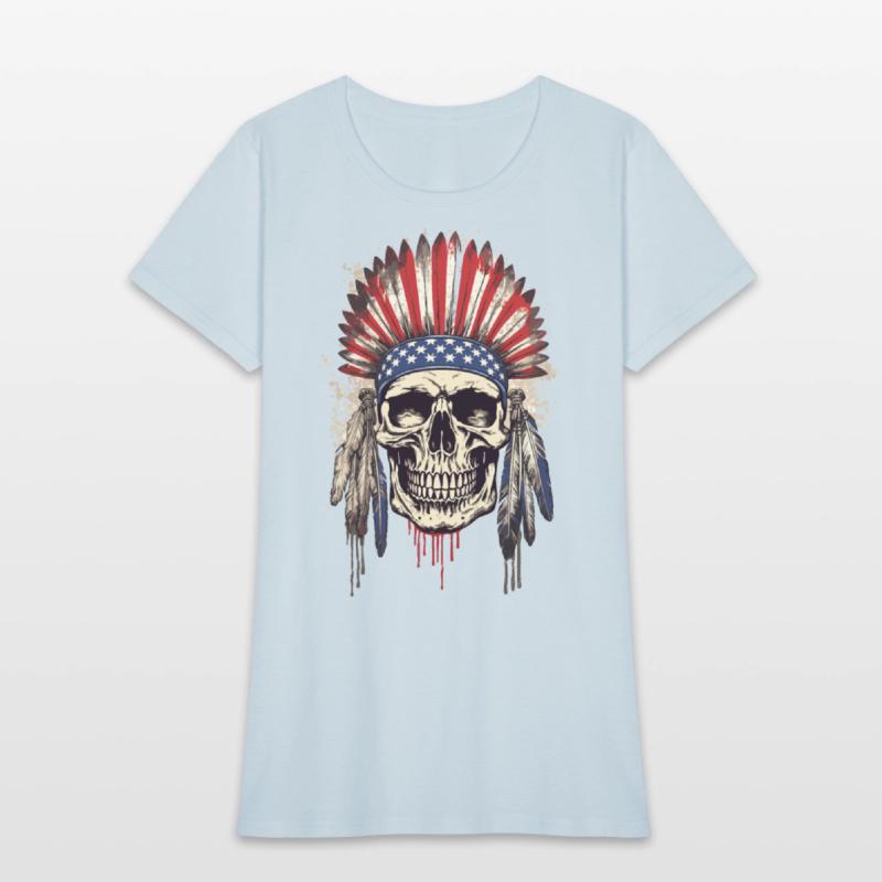 Skull Indian Chief Native American USA