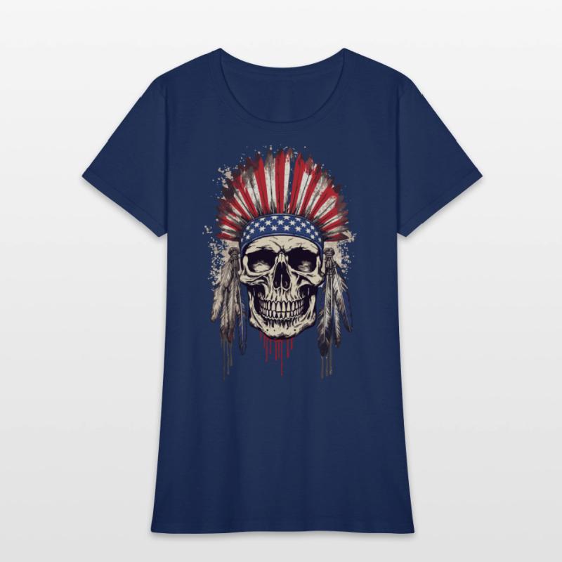Skull Indian Chief Native American USA