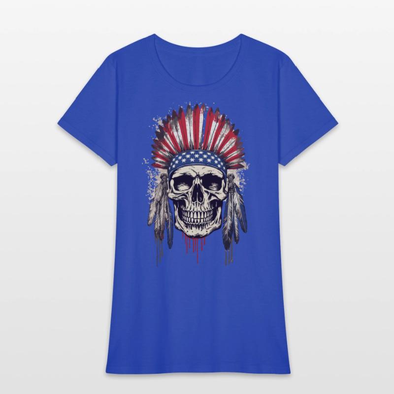 Skull Indian Chief Native American USA