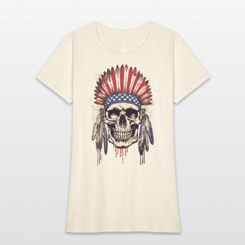 Skull Indian Chief Native American USA